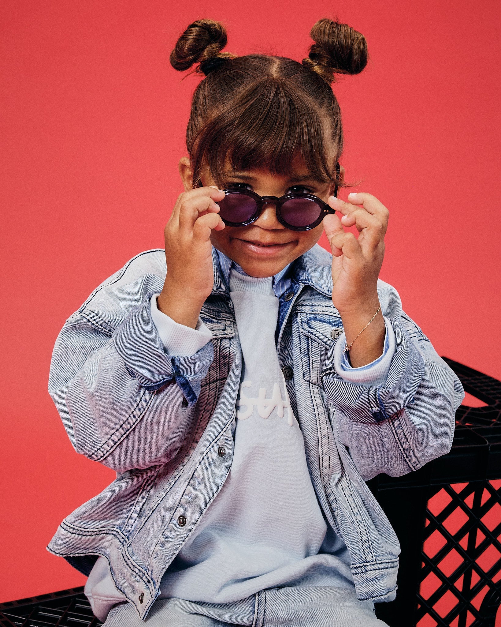 Lil Oh G Kids Jackets - Blue Denim