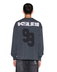 Mens Rugged Ekcess Ls Tee Blasted Black Tees