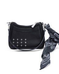 Trash Bag Mini Black Leather