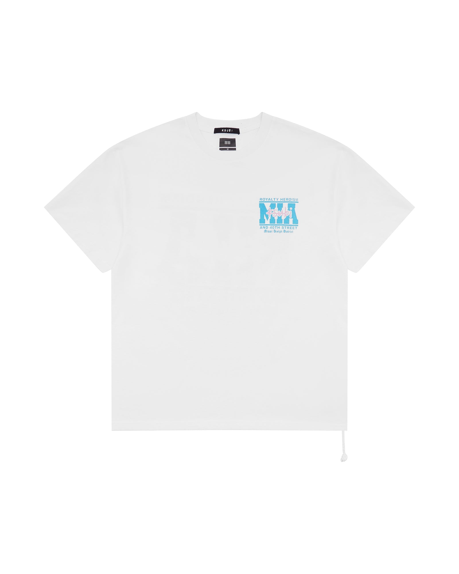 Mens Miami And The Streets Ss Biggie Tee White Tees