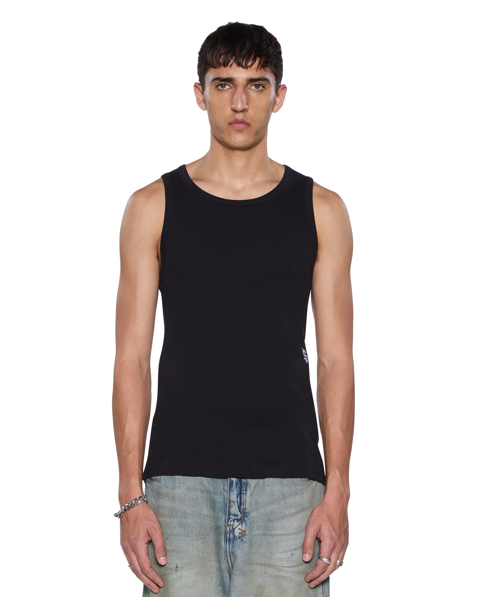 Mens Debut Singlet Black Tees