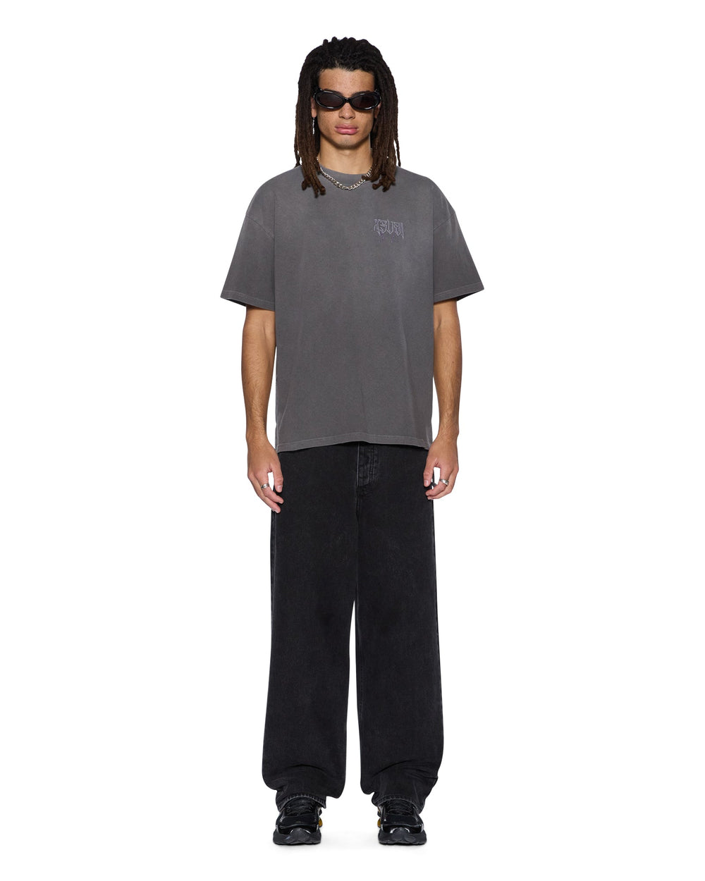 Mens Utopia Angel Ekcess Ss Tee Charcoal Tees