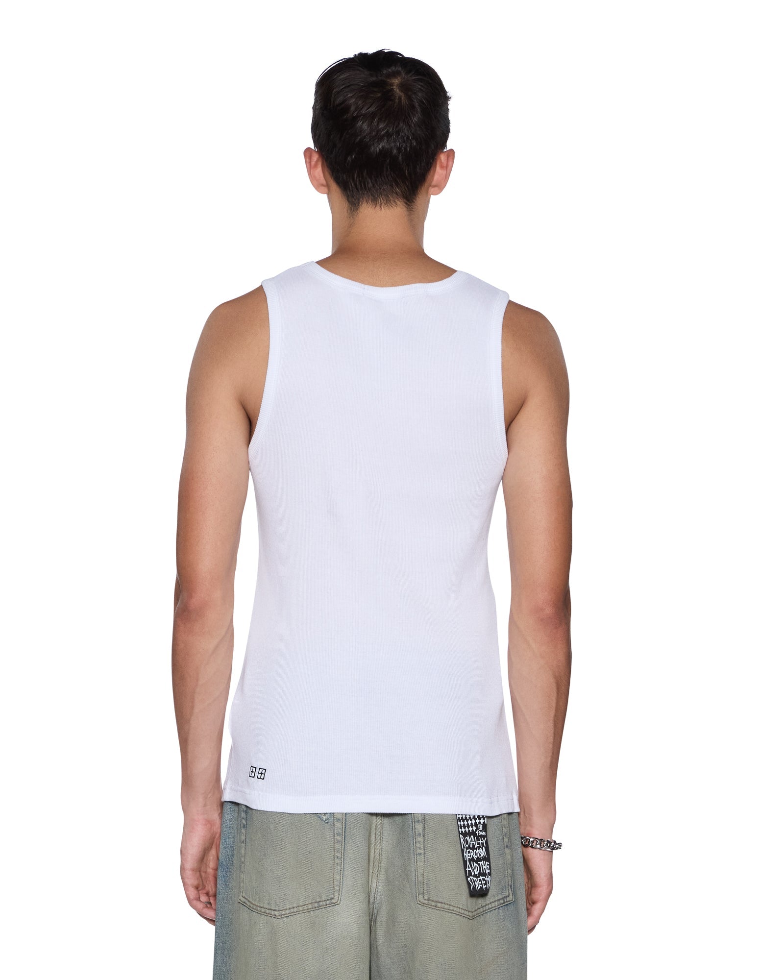 Buy Debut Singlet White Men's Tank Tops KSUBI