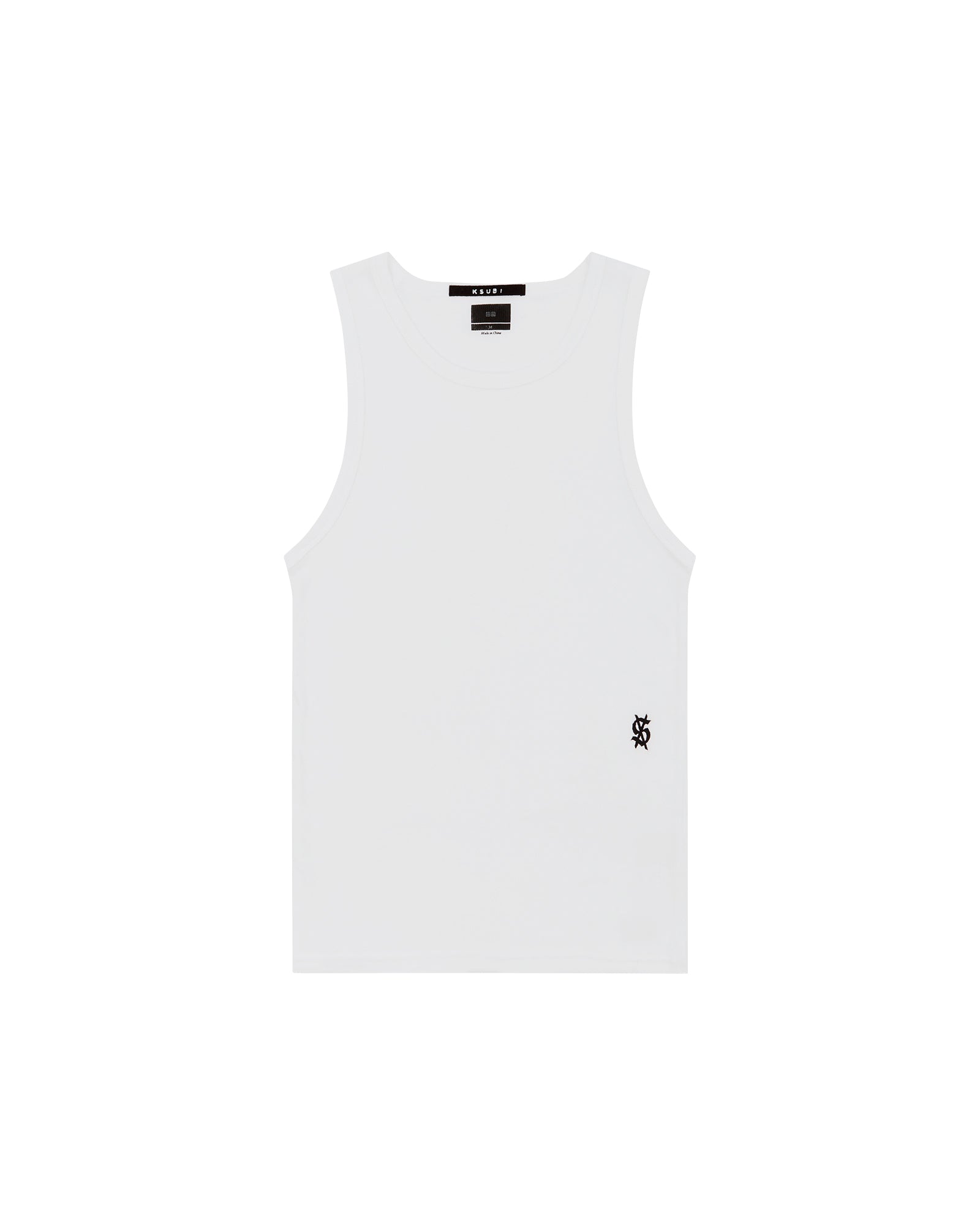 Buy Debut Singlet White Men's Tank Tops KSUBI