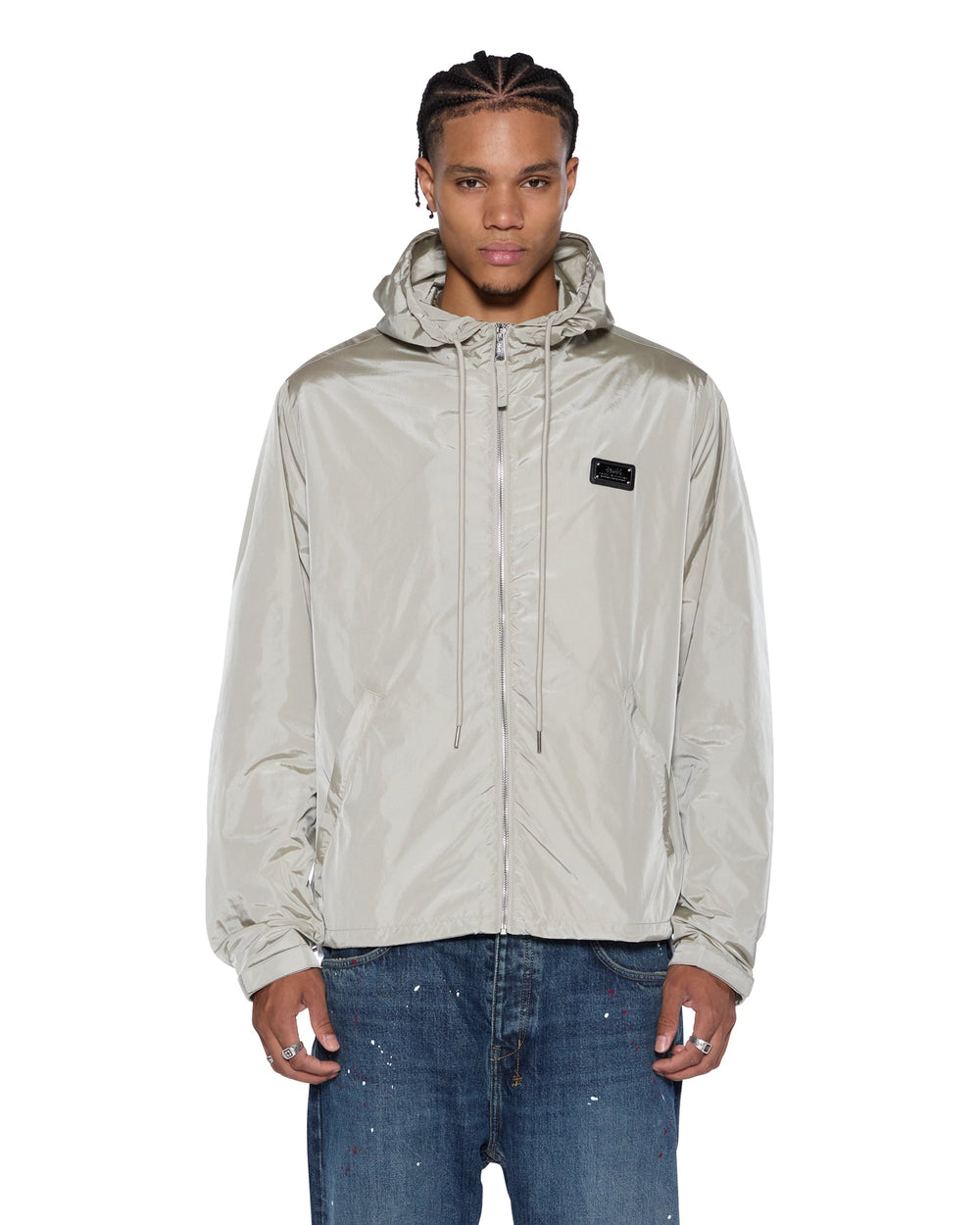 Mens Tek Nylon Jacket Stone Jackets