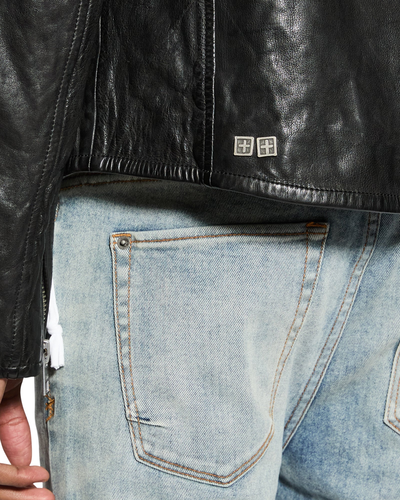 Buy Capitol Leather Jacket Black Ksubi