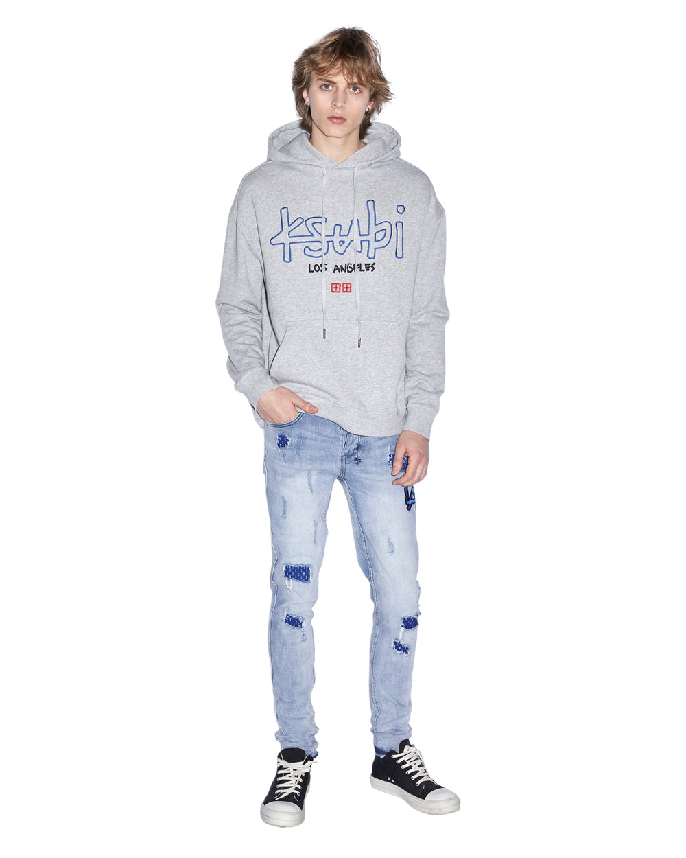 Buy LA 4x4 Biggie Hoodie Grey Marle Men's Oversized Hoodie KSUBI