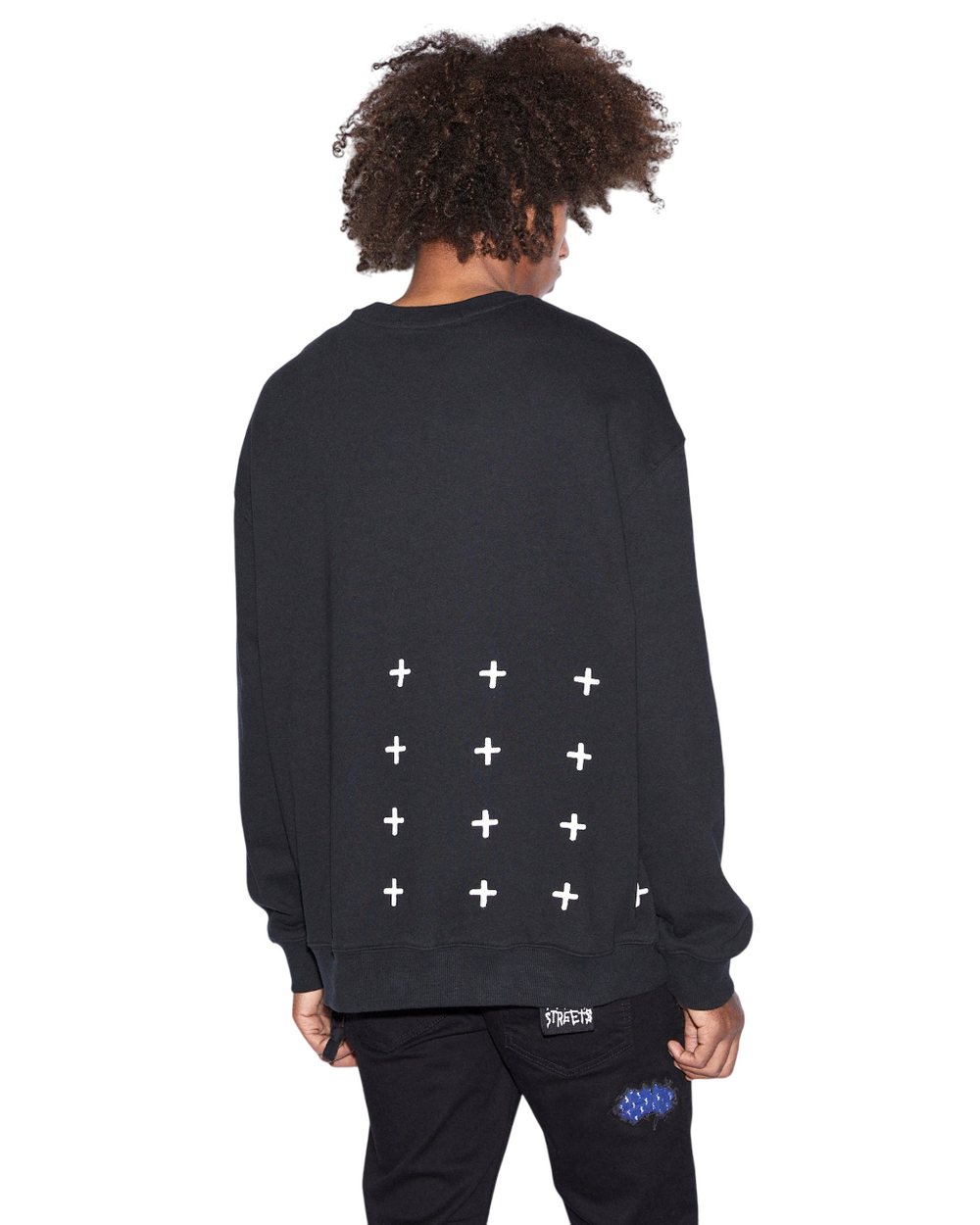 Buy NYC 4x4 Biggie Crew Jet Black Men's Oversized Crewneck KSUBI