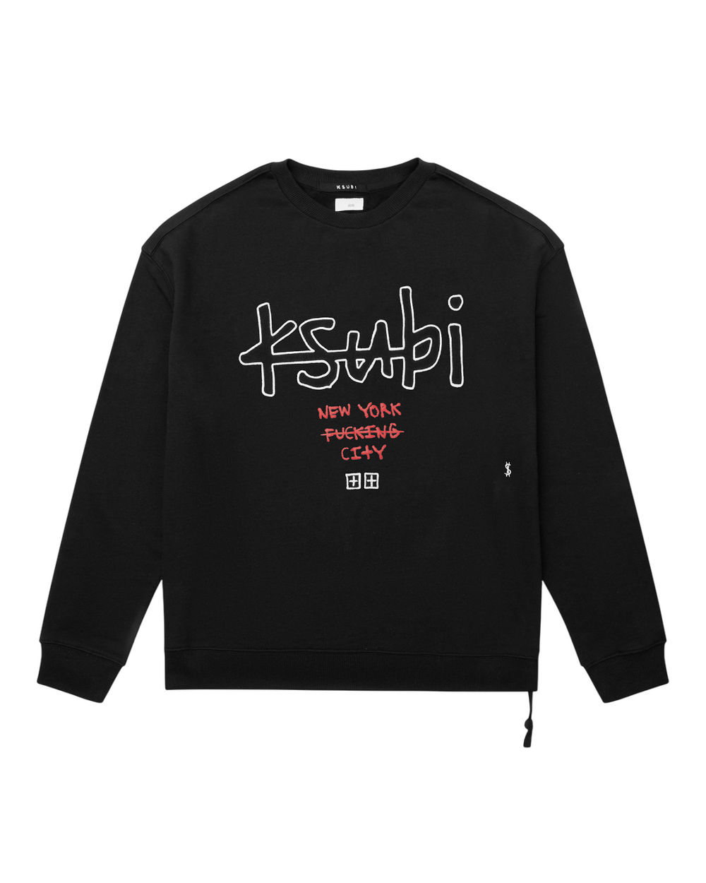 Buy NYC 4x4 Biggie Crew Jet Black Men's Oversized Crewneck KSUBI