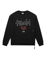 Buy NYC 4x4 Biggie Crew Jet Black Men's Oversized Crewneck KSUBI