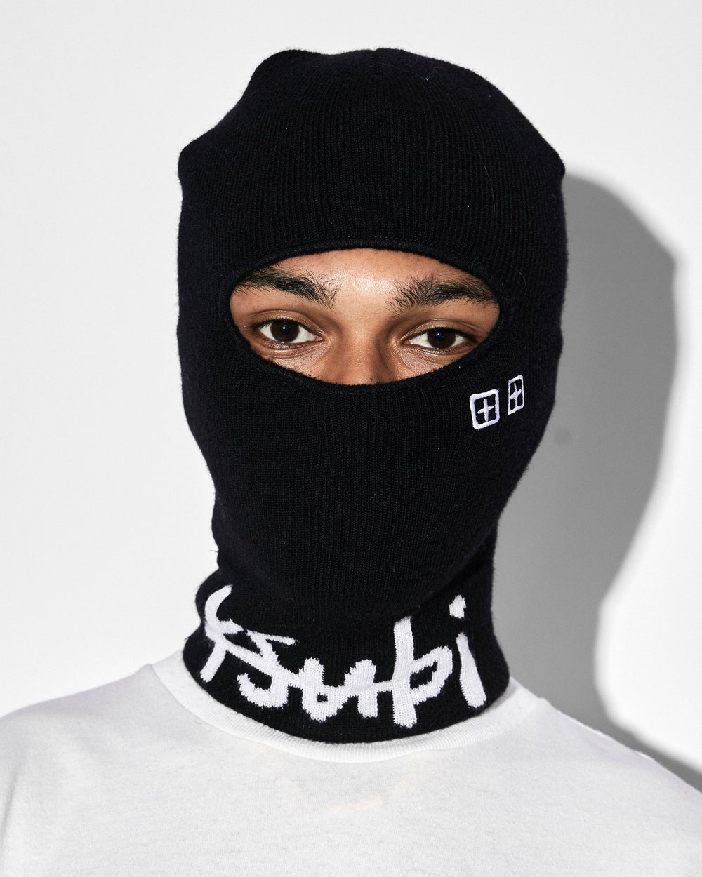 Inkognito Wool Balaclava - Black and White