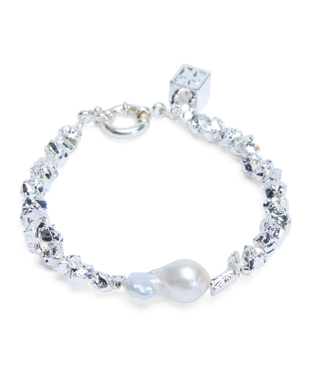 Uncut Silver Bracelet