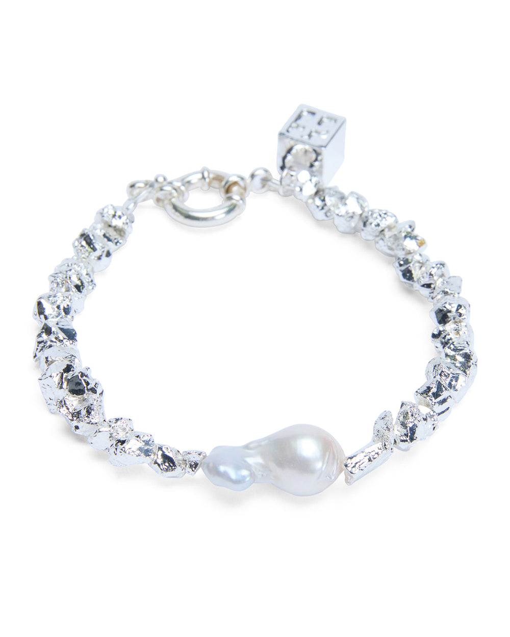 Uncut Silver Bracelet