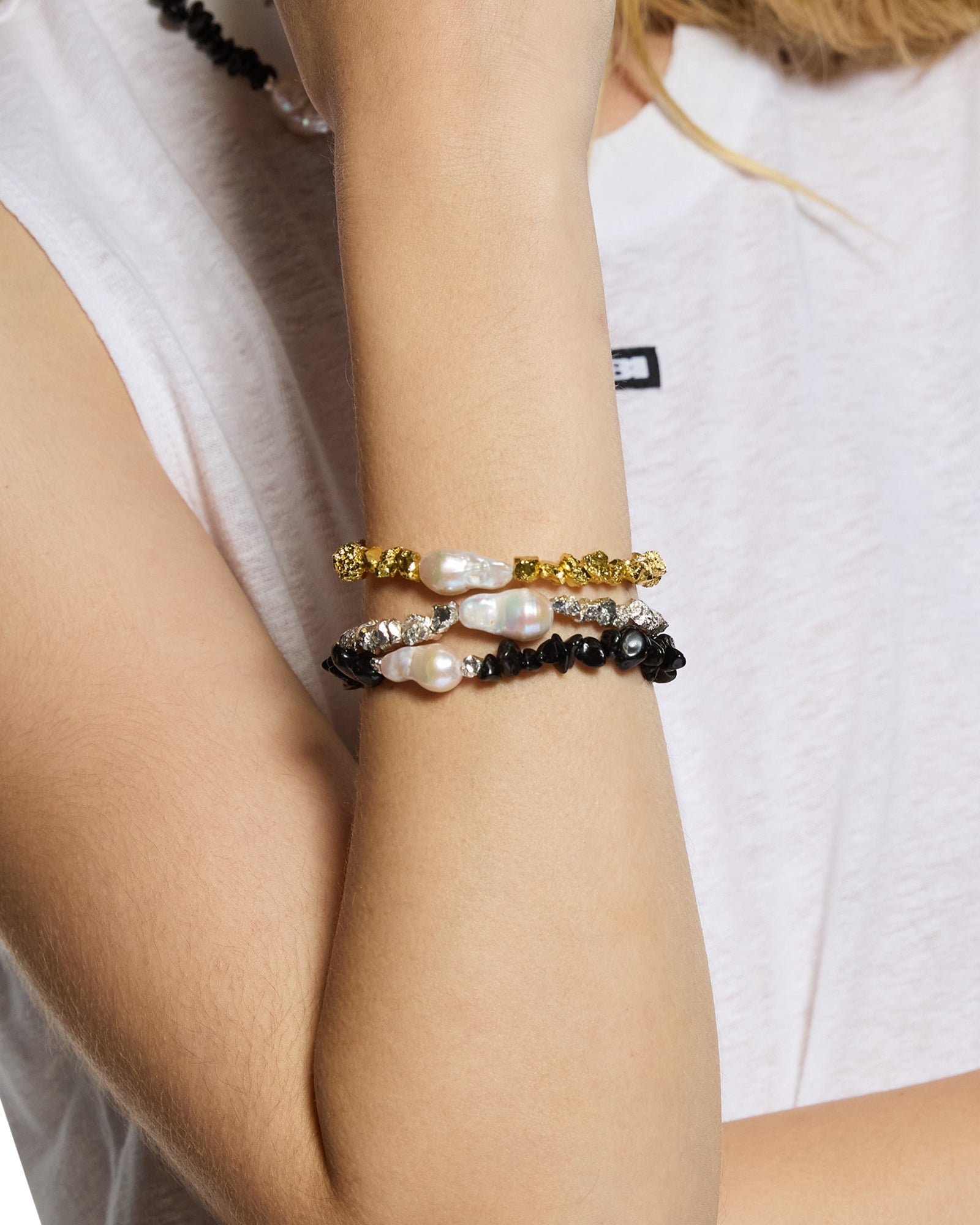 Uncut Silver Bracelet