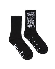 Royalty Crew Ksocks - Black/White Cotton