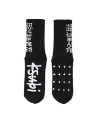 Royalty Crew Ksocks - Black/White Cotton