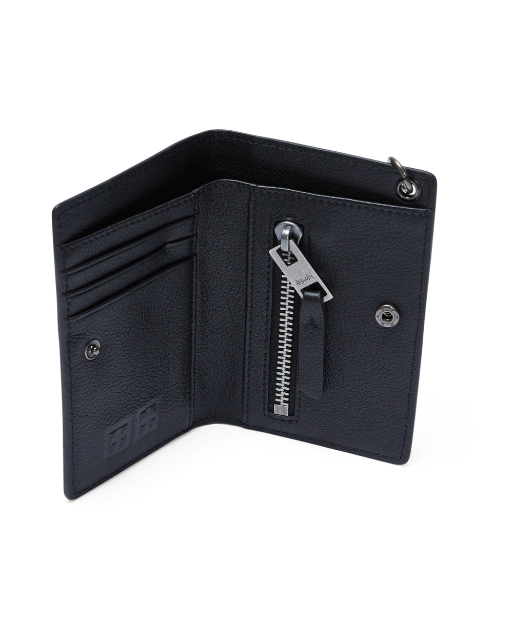 1999 Chain Leather Wallet - Antique Silver