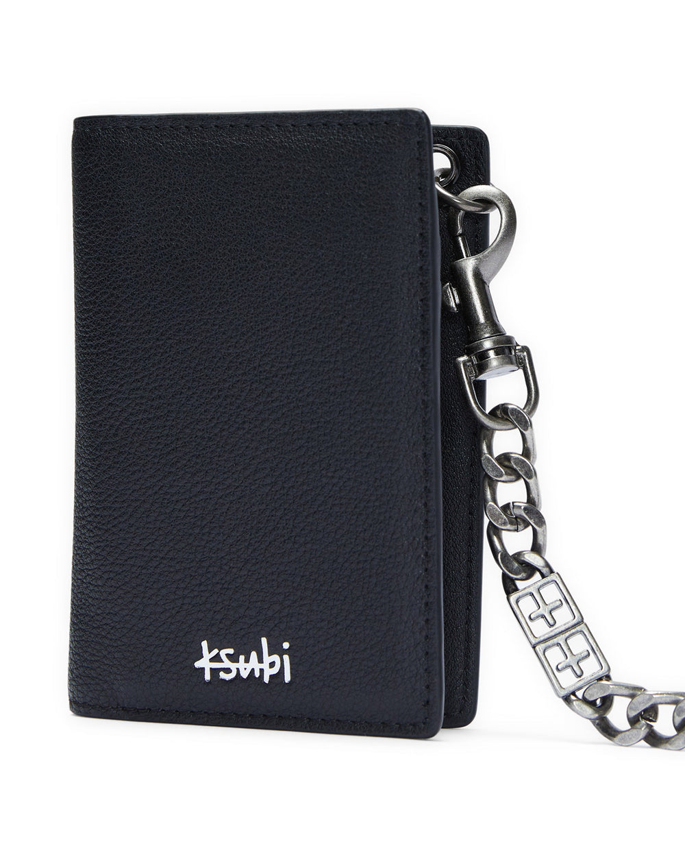 1999 Chain Leather Wallet - Antique Silver