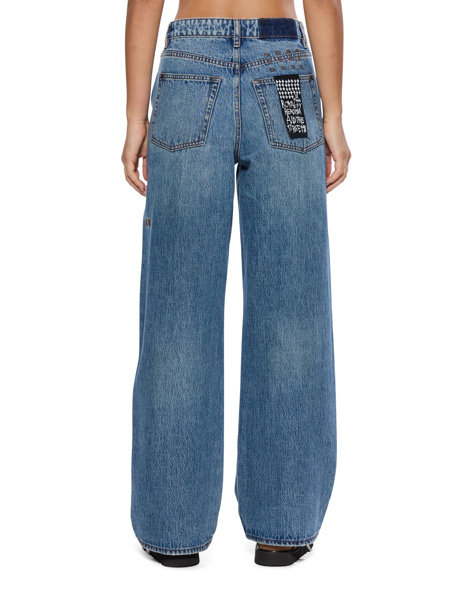 Womens Empire Jean Relik Relaxed Straight Denim Jeans