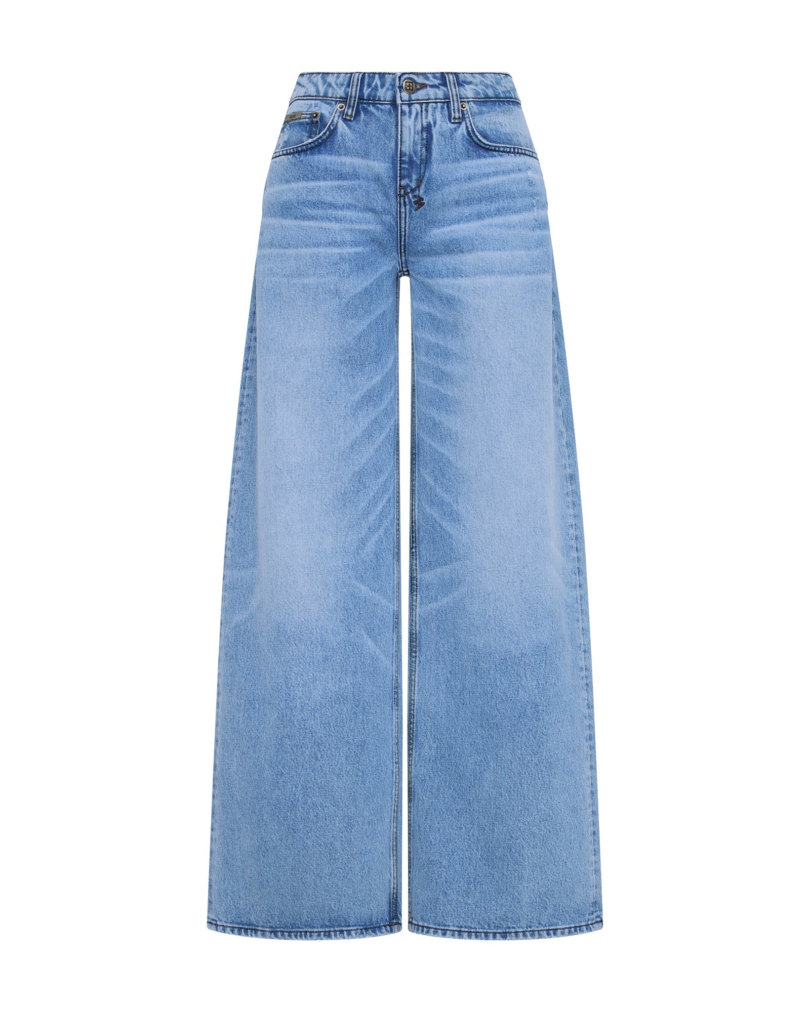Womens Dropout Jean Mercer Blue Relaxed Denim Jeans