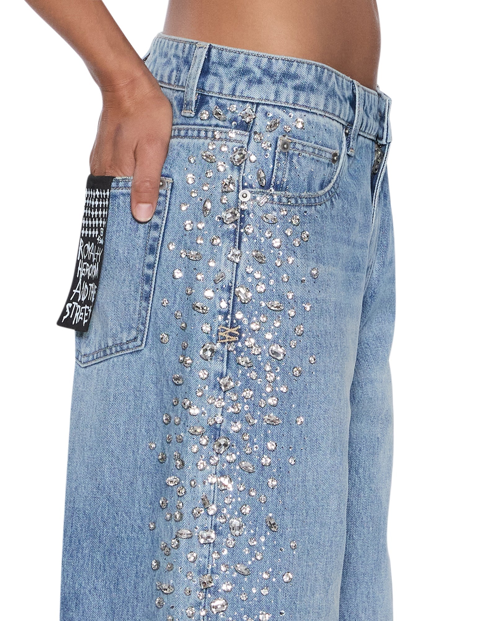 Womens Low Rider Kulture Krystal Relaxed Denim Jeans