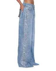 Womens Low Rider Kulture Krystal Relaxed Denim Jeans