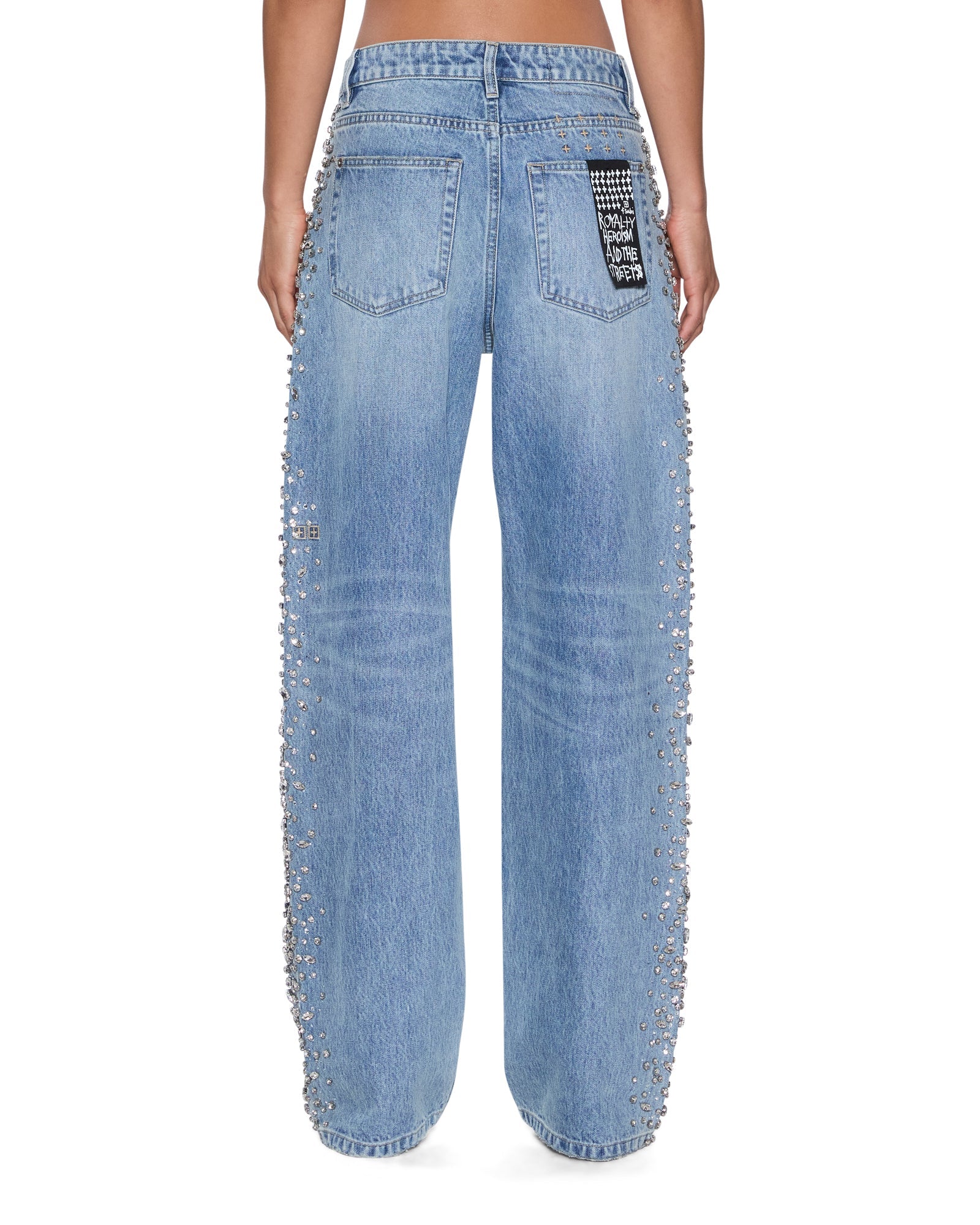 Womens Low Rider Kulture Krystal Relaxed Denim Jeans