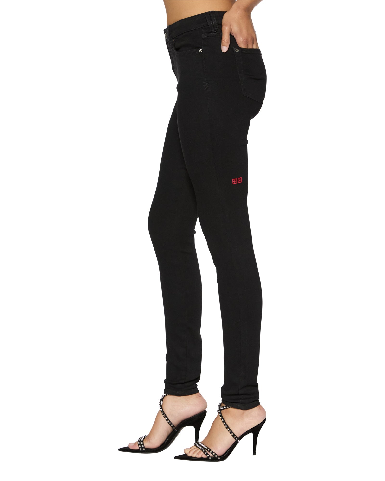 Womens Spray On Xtra Nightfall Skinny Denim Jeans