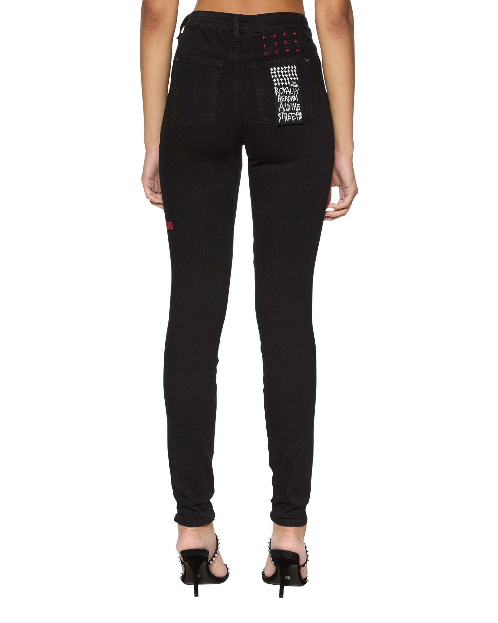 Womens Spray On Xtra Nightfall Skinny Denim Jeans