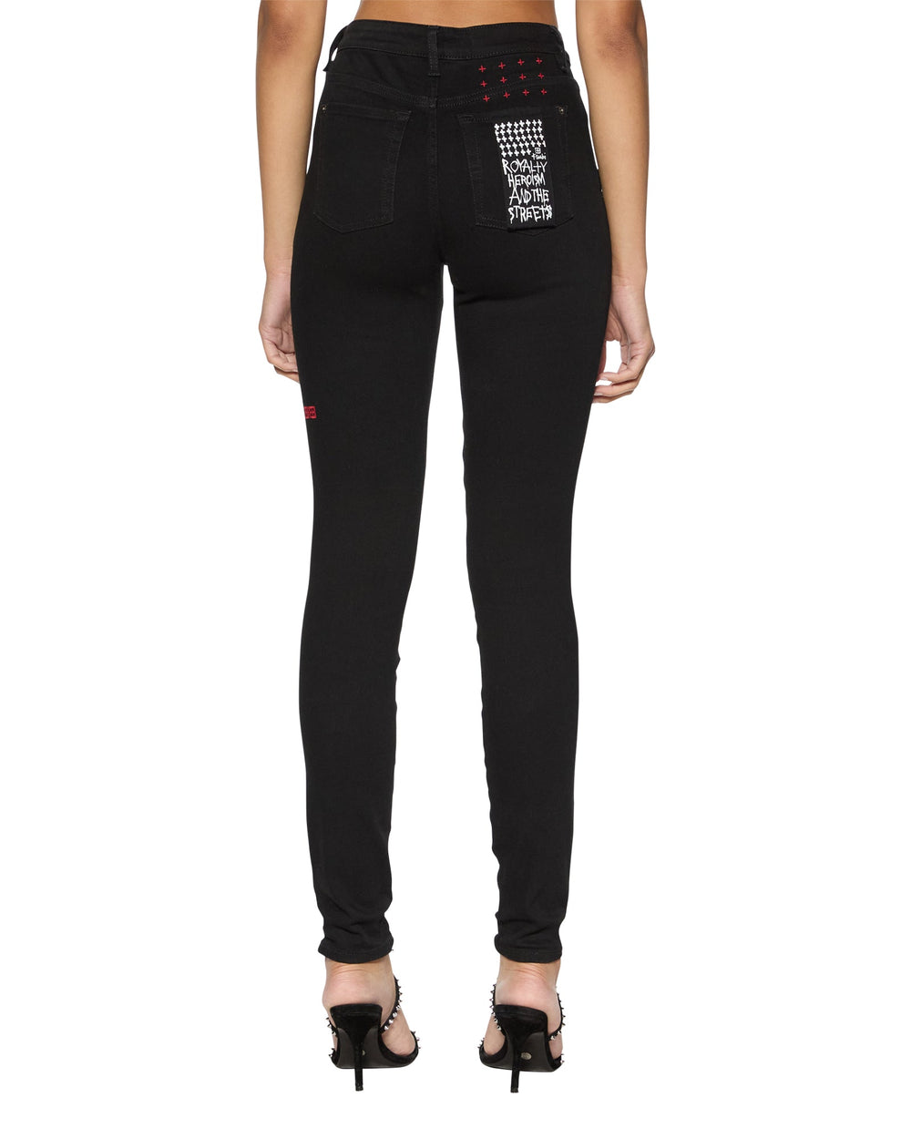 Womens Spray On Xtra Nightfall Skinny Denim Jeans