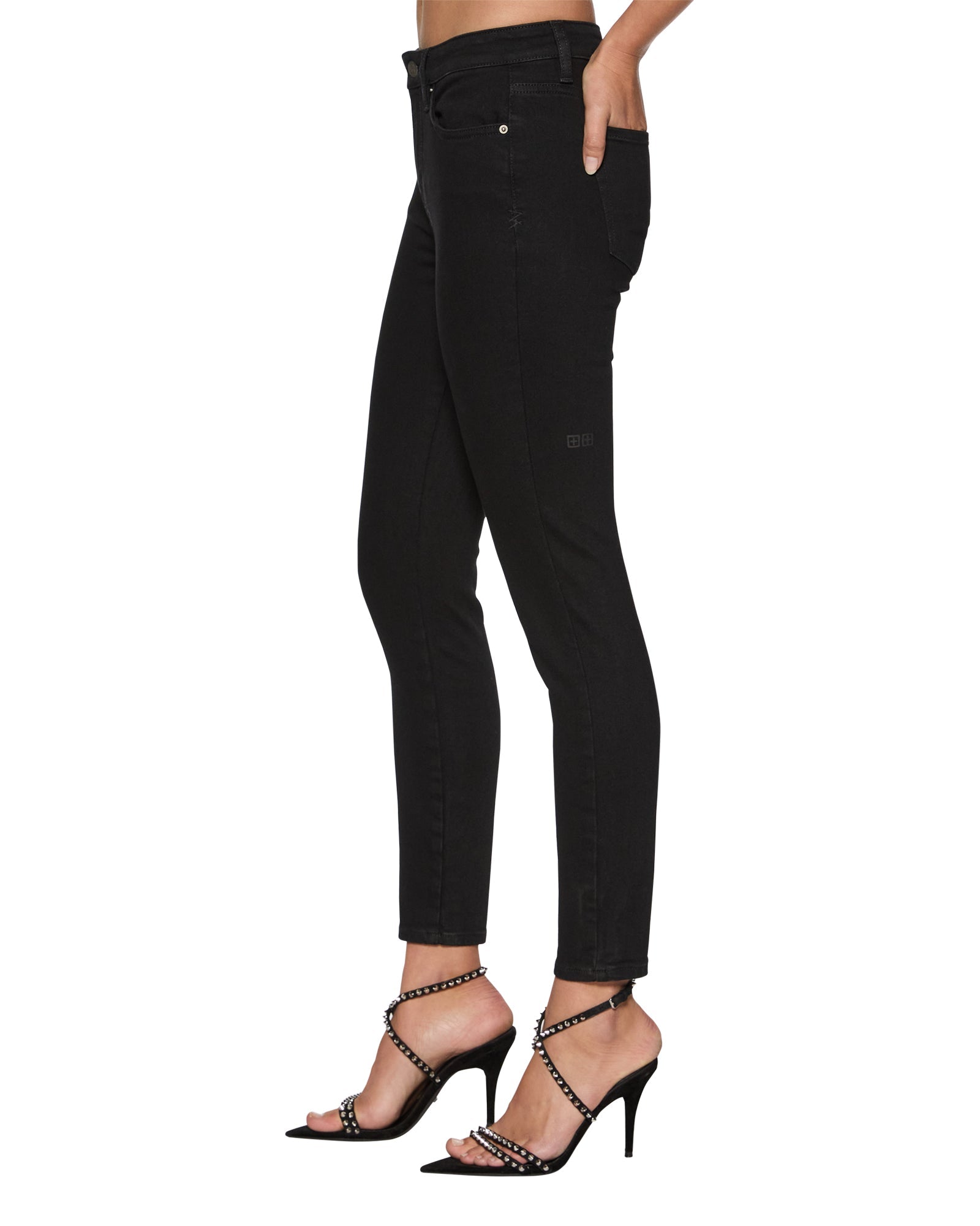 Buy Spray On Jet Black Super Skinny Jeans KSUBI