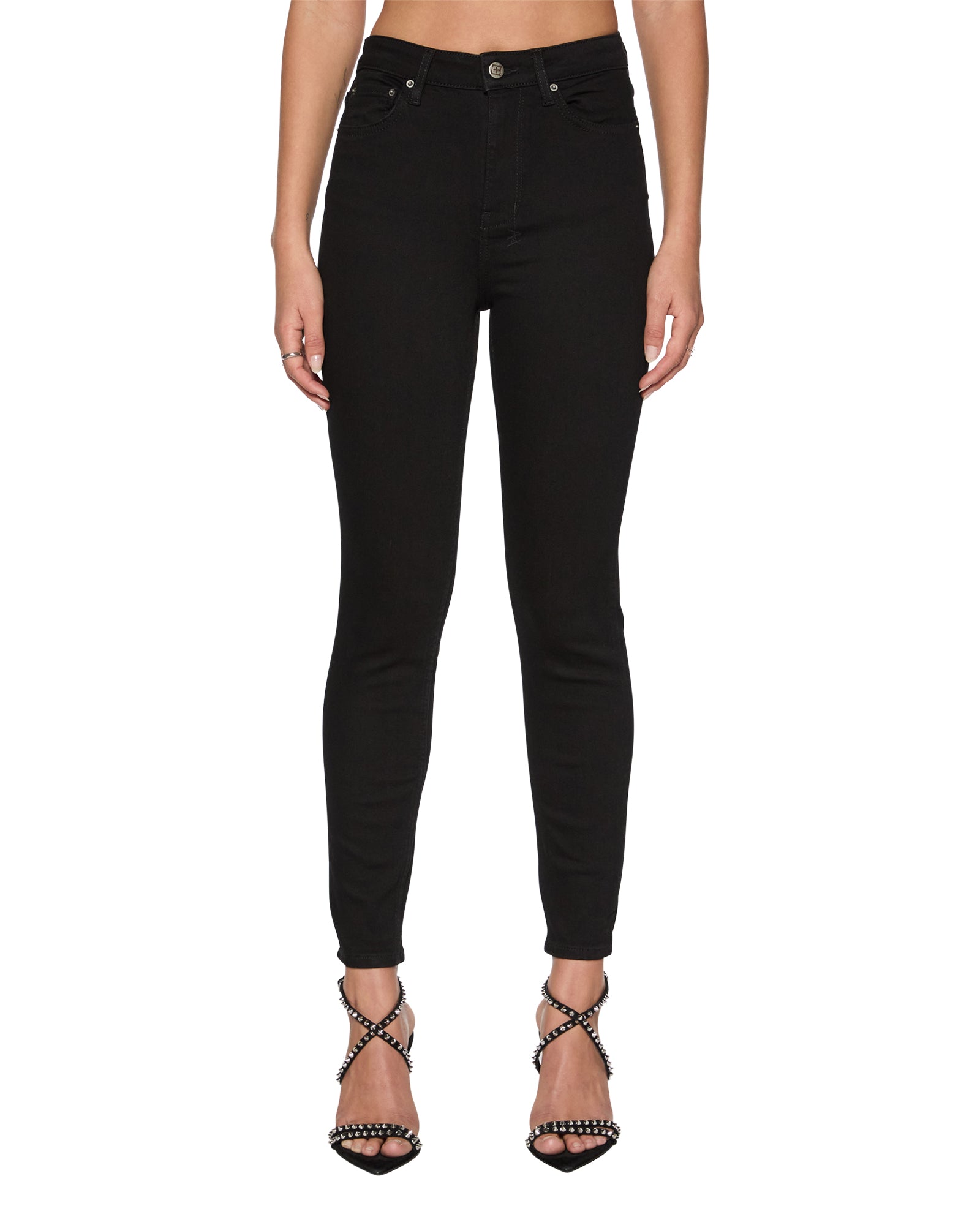 Buy Hi N Wasted Jet Black Super Skinny Jeans KSUBI