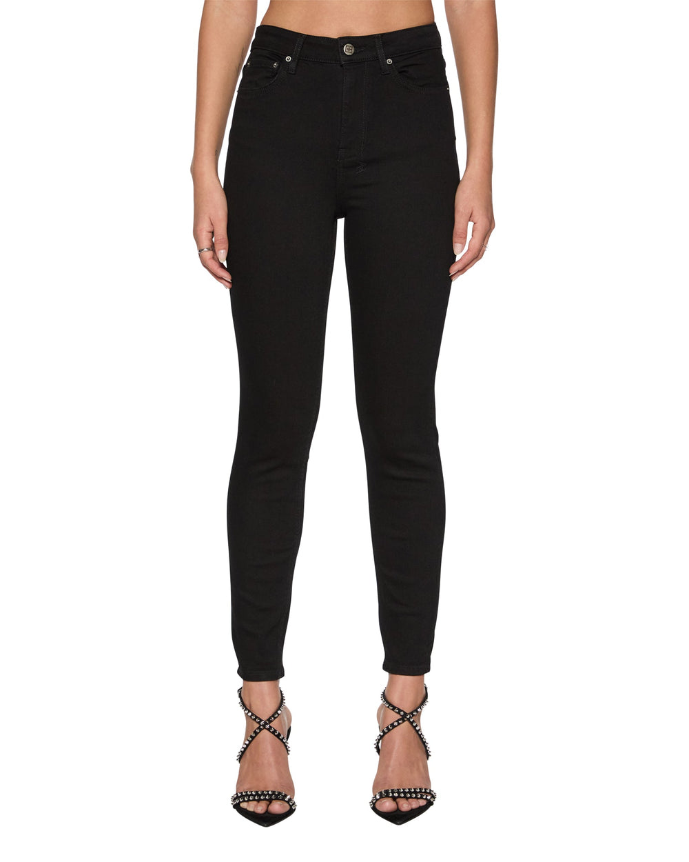 Buy Hi N Wasted Jet Black Super Skinny Jeans KSUBI