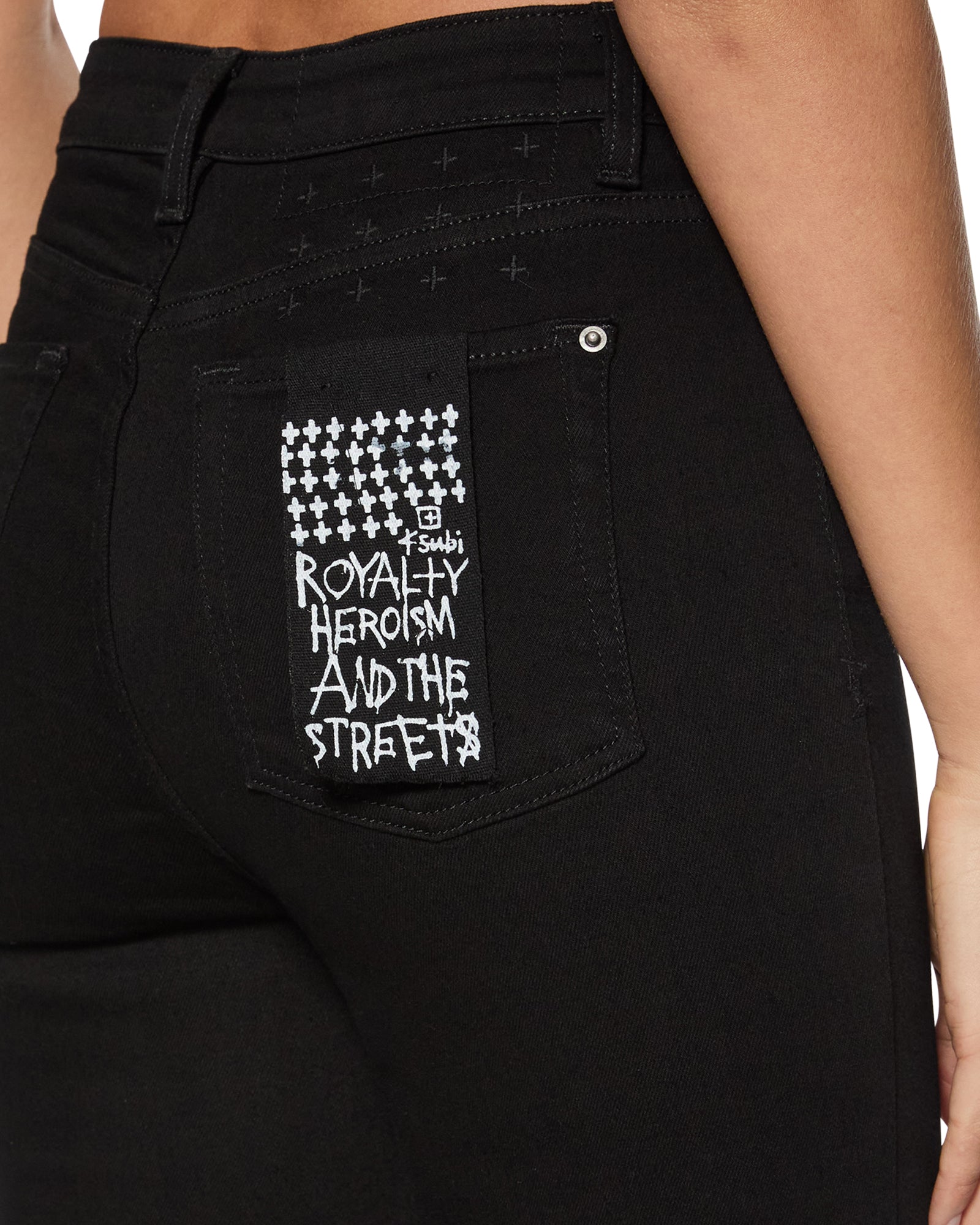 Buy Hi N Wasted Jet Black Super Skinny Jeans KSUBI