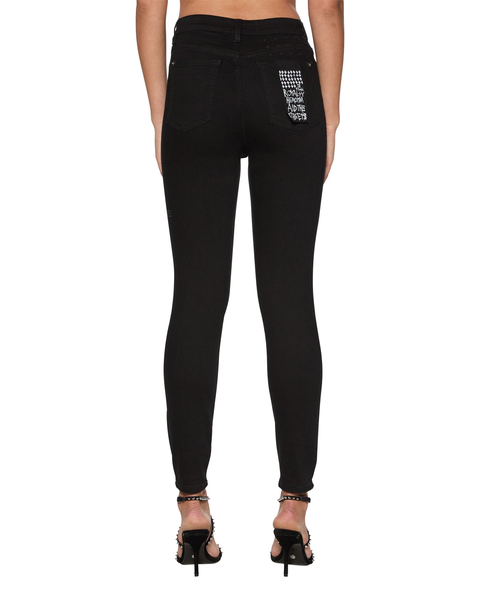 Buy Hi N Wasted Jet Black Super Skinny Jeans KSUBI