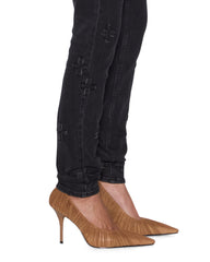 Womens Spray On Xtra Black Kraftwerk Skinny Denim Jeans