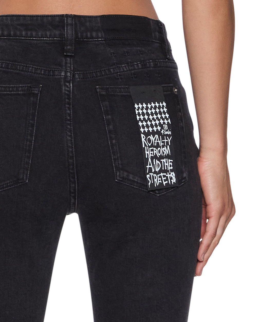 Womens Spray On Xtra Black Kraftwerk Skinny Denim Jeans