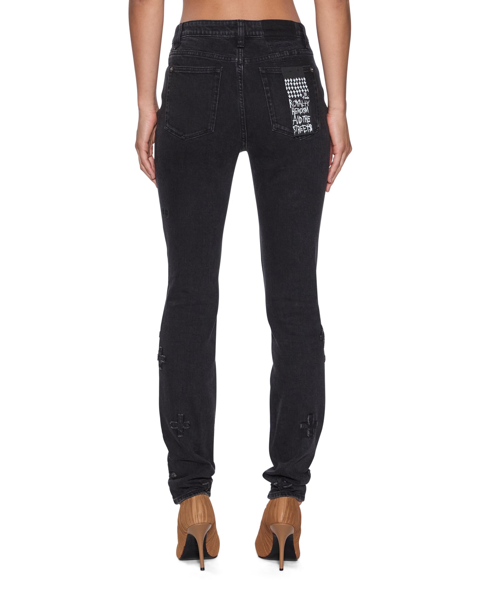 Womens Spray On Xtra Black Kraftwerk Skinny Denim Jeans