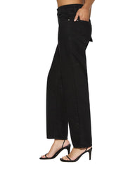 Womens Brooklyn Jet Black Straight Denim Jeans