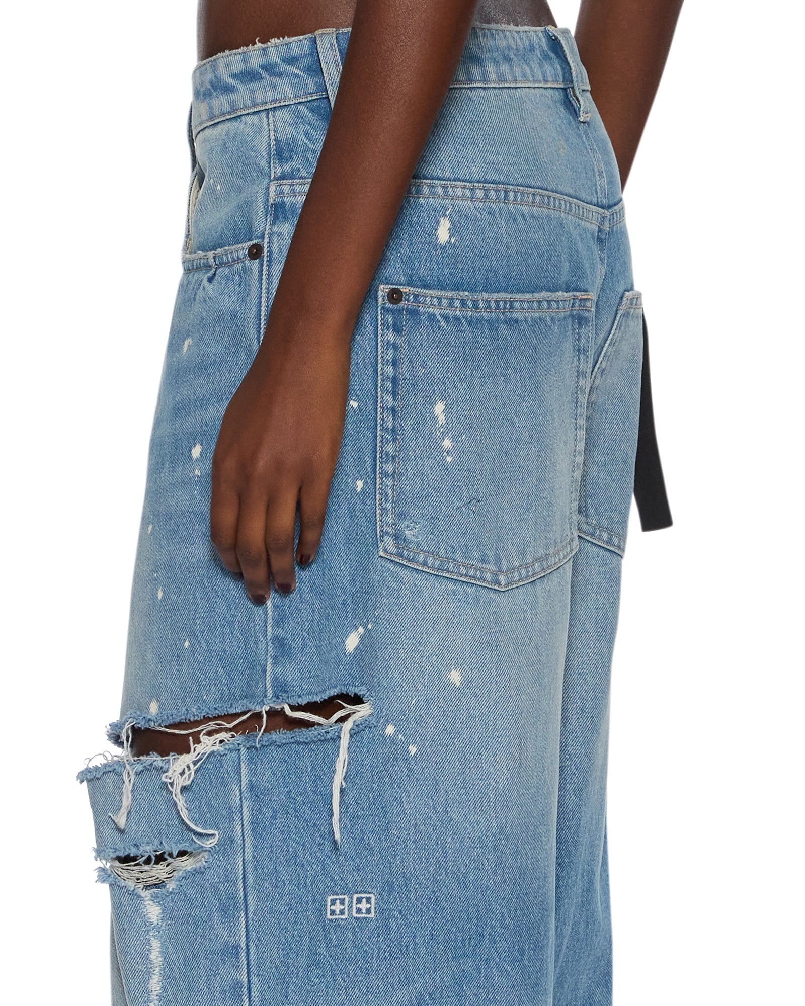 Womens Ksuper Surge Trashed Baggy Denim Jeans