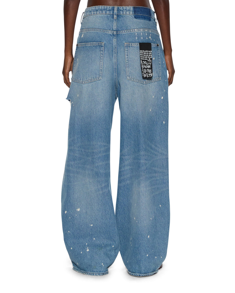Womens Ksuper Surge Trashed Baggy Denim Jeans