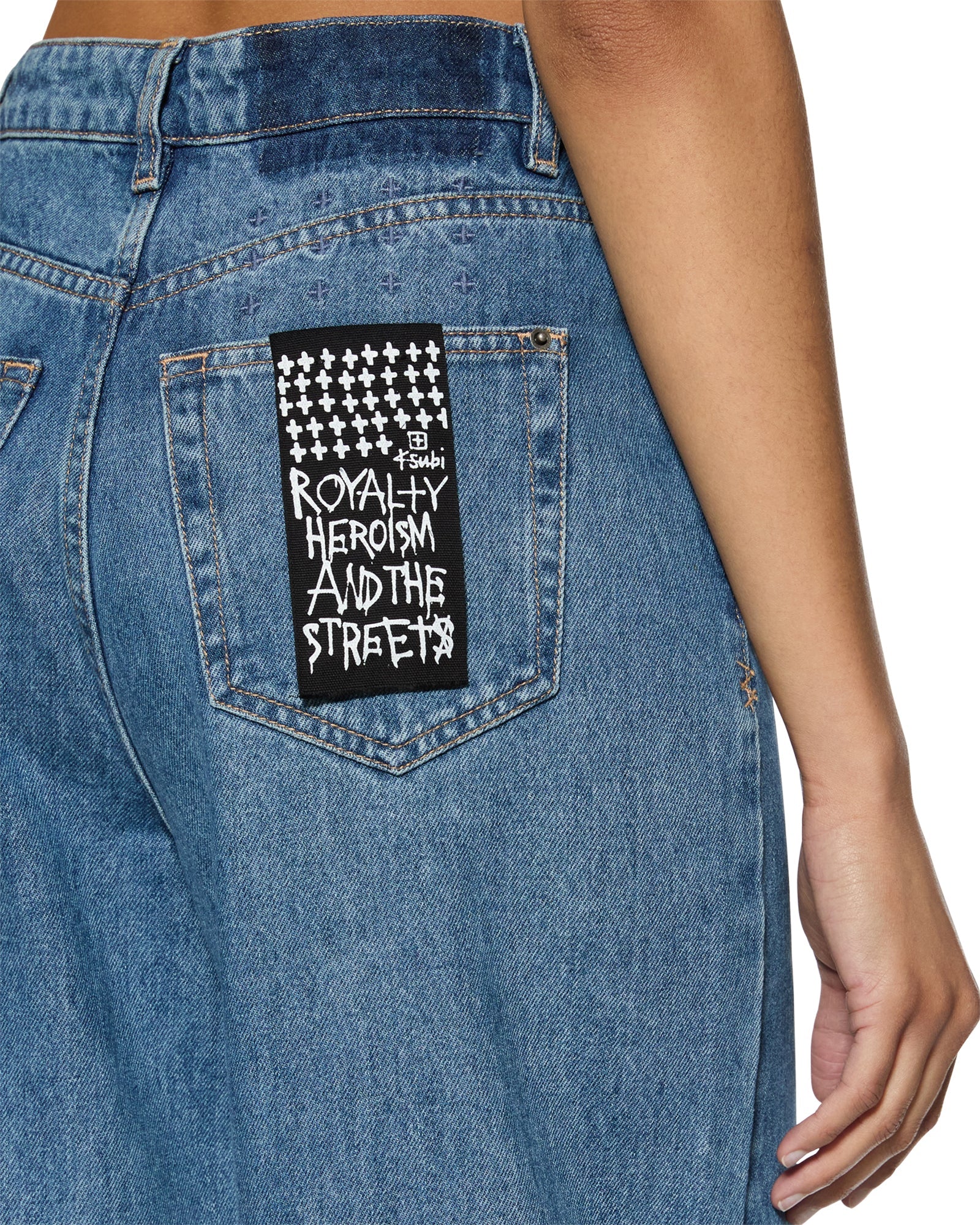 Strider Wide Leg Jeans Heritage - Blue Denim