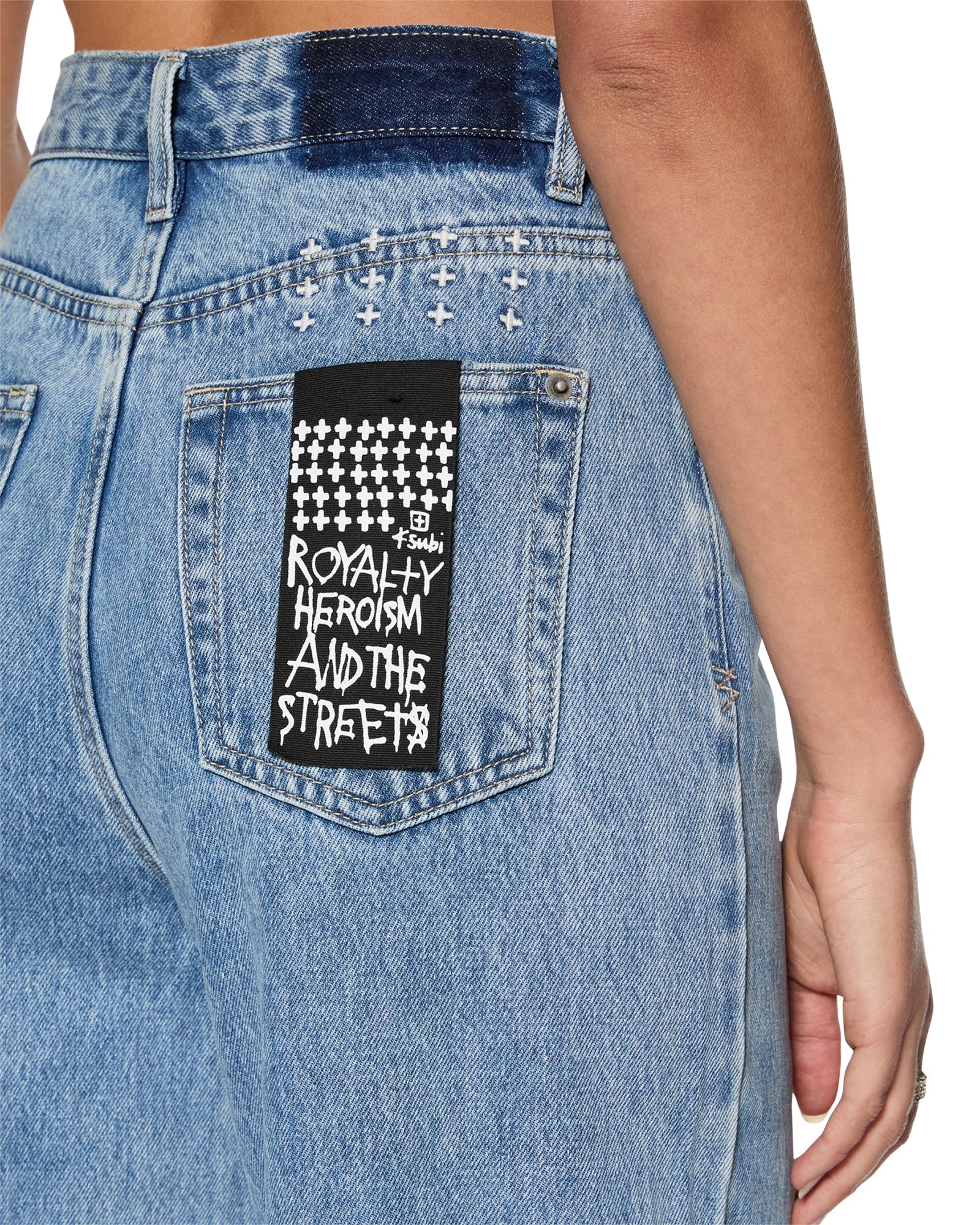 Buy Strider Authentik Wide Leg Denim Jean KSUBI