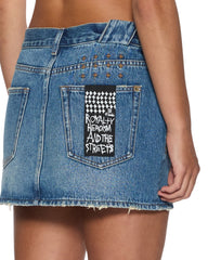 Womens Low Rider Mini Flip Aged Skirts