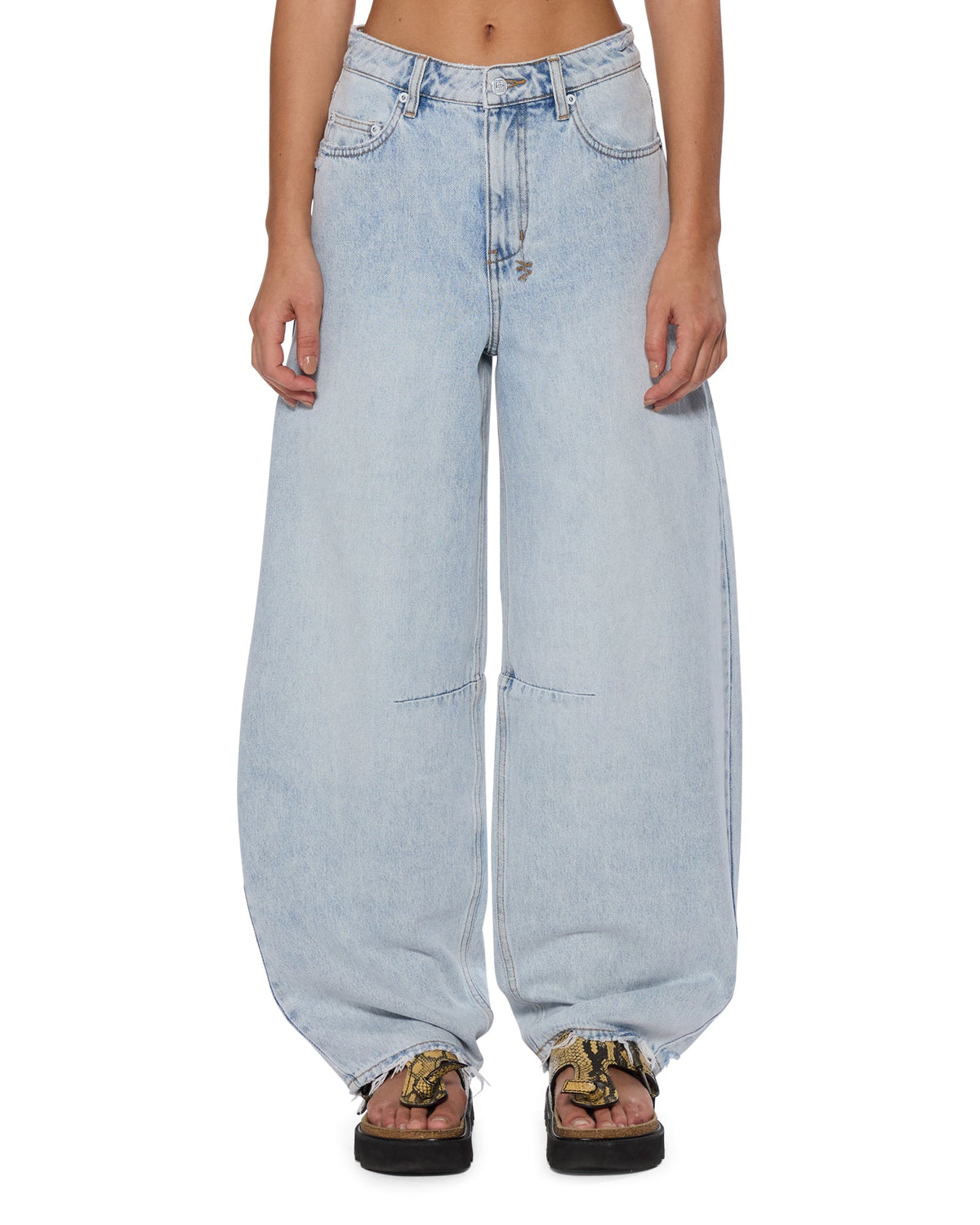 Womens Barrel Jean Statik Barrel Leg Denim Jeans