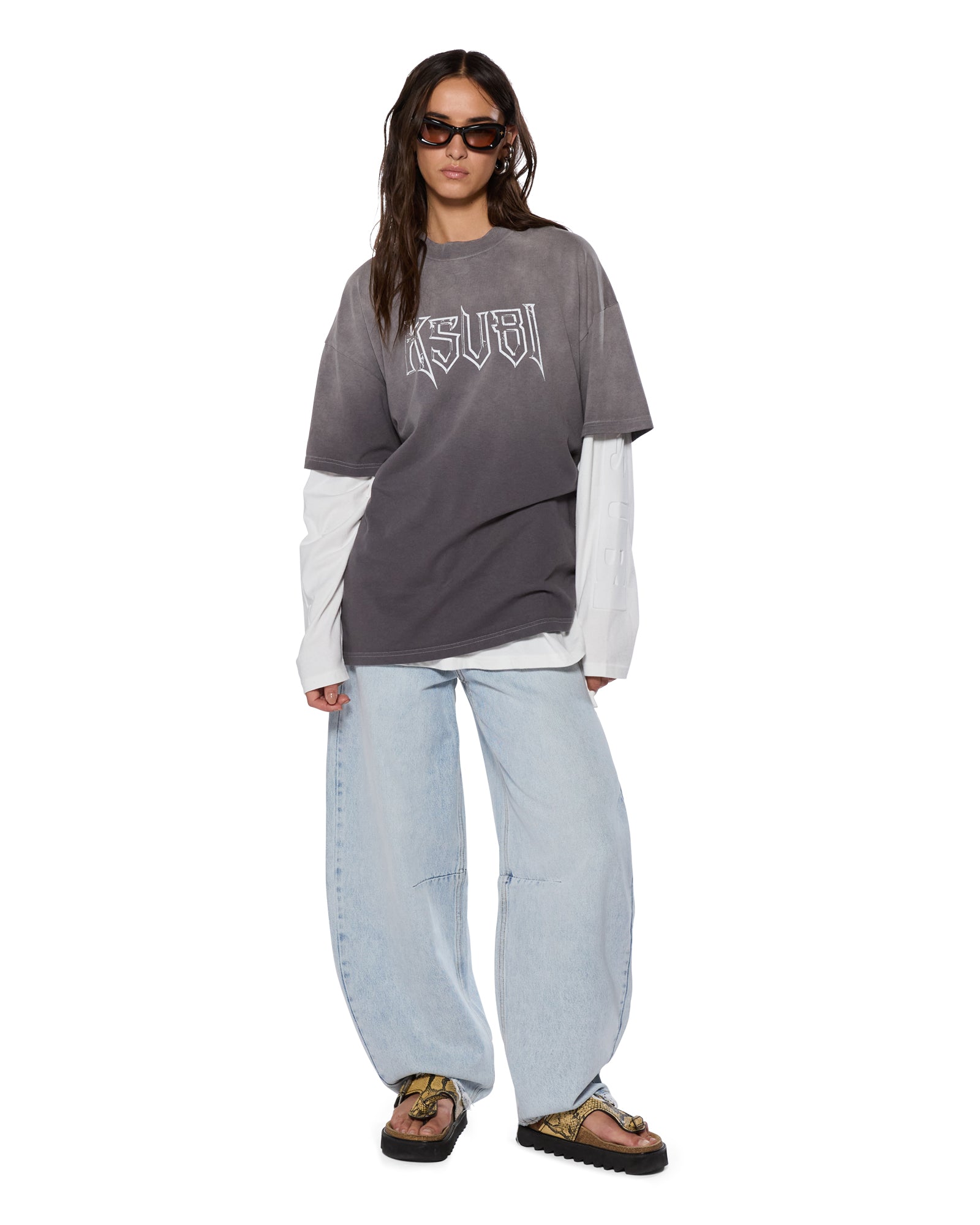 Womens Barrel Jean Statik Barrel Leg Denim Jeans