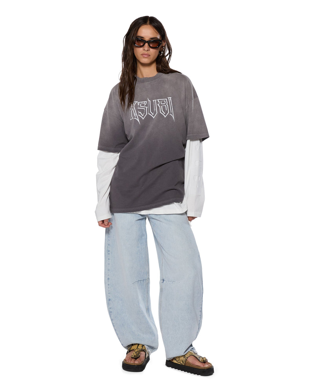 Womens Barrel Jean Statik Barrel Leg Denim Jeans