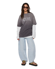 Womens Barrel Jean Statik Barrel Leg Denim Jeans