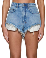 Elle Mini Short - Babes Blue Denim