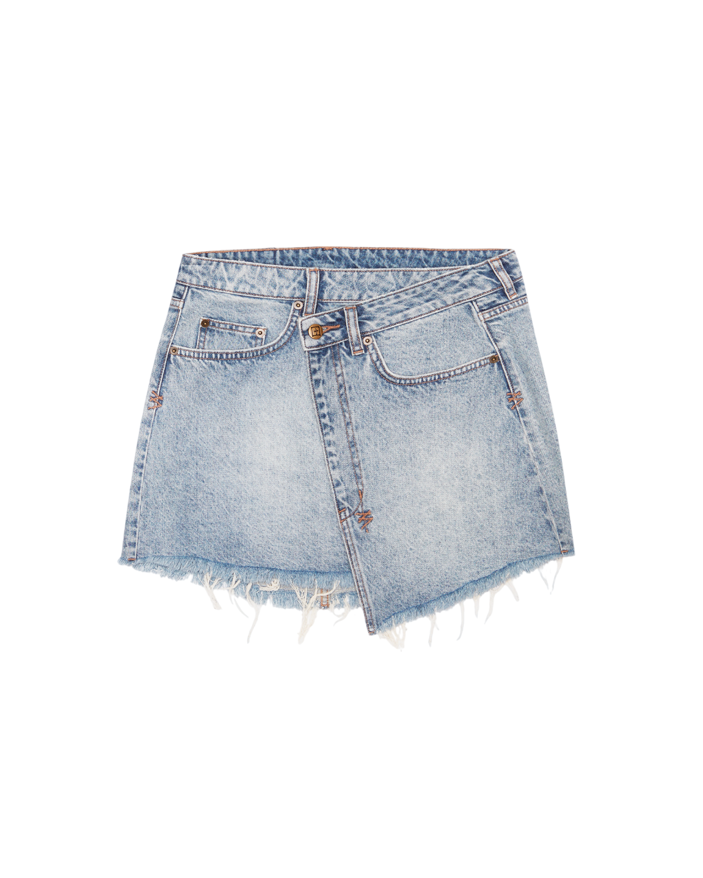 Buy Rap Skirt Clas Sick Denim Wrap Mini Skirt